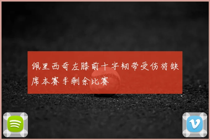 佩里西奇左膝前十字韧带受伤将缺席本赛季剩余比赛